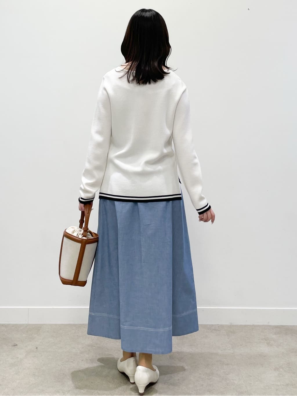 yukariさんの「Reflect｜ダンガリータックフレアスカート」を使ったコーディネート