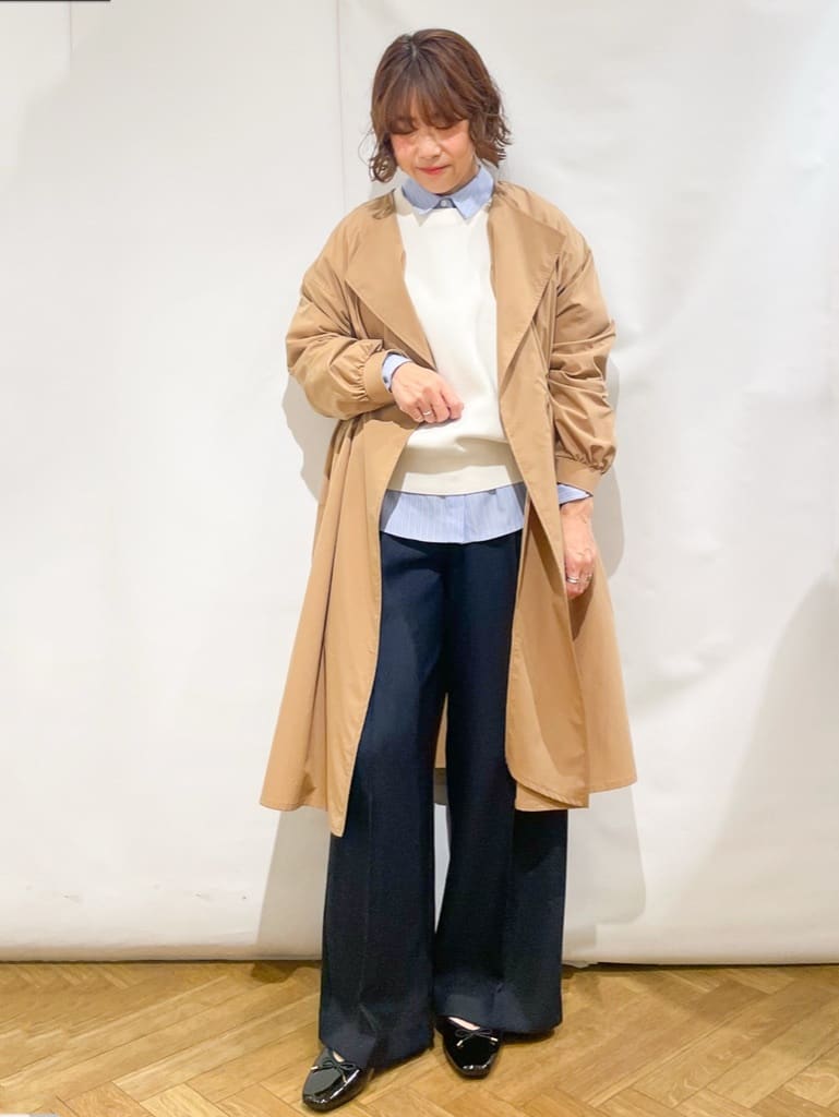なかさんの「index｜レギュラーカラーシャツ／ストライプアソート【洗濯機OK】」を使ったコーディネート