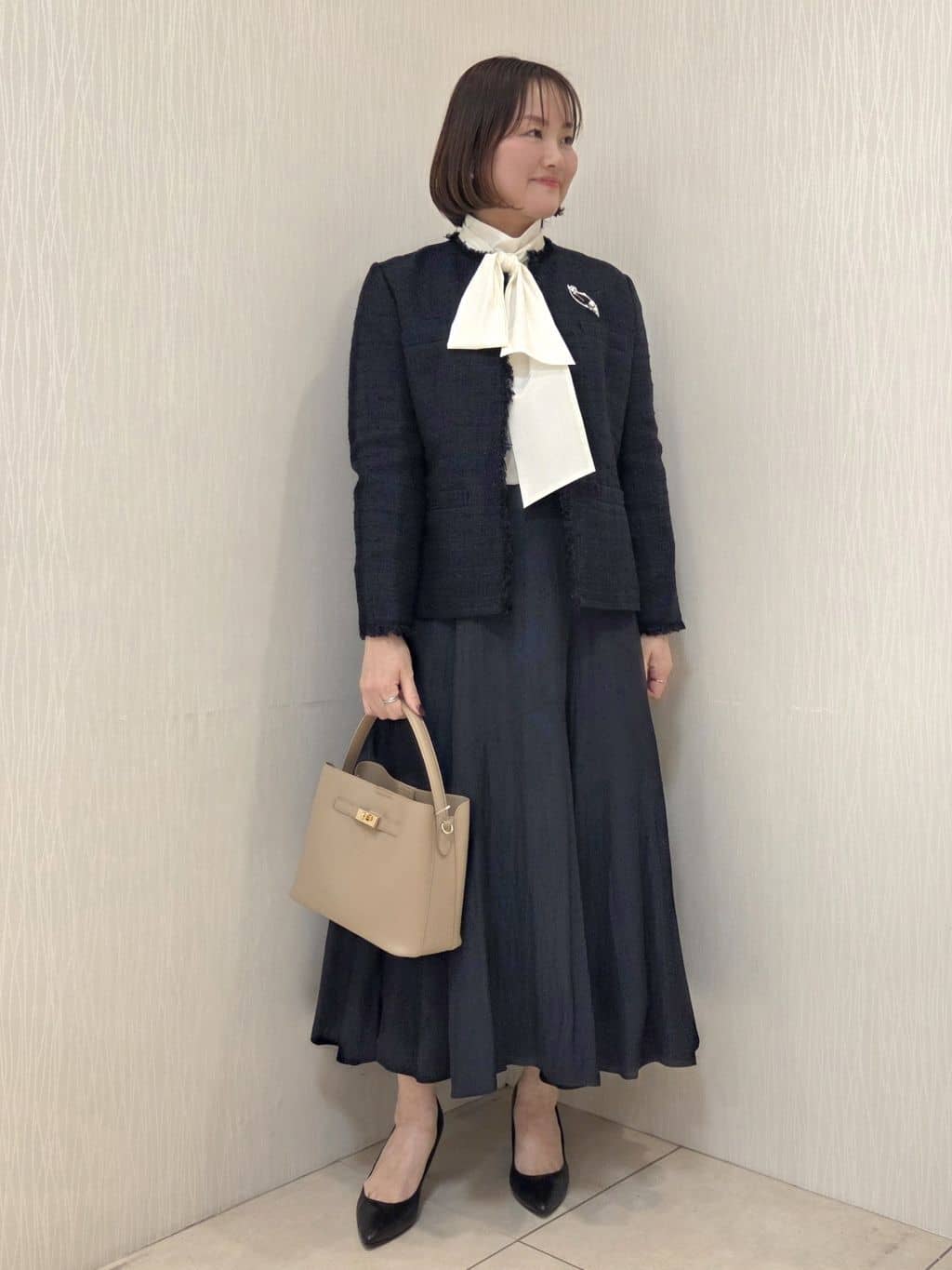 naokoさんの「UNTITLED｜【仕事着/スーツ】ファンシーツイード ジャケット」を使ったコーディネート
