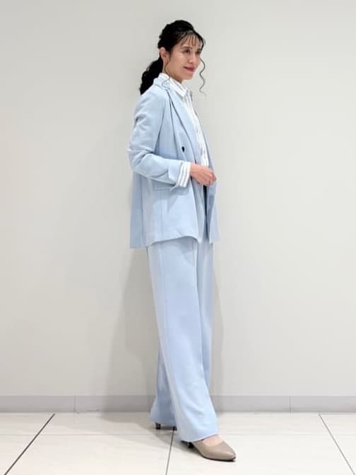 kayoさんの「INDIVI｜【洗える／多機能／SETUP可】着る日傘ダブルジャケット」を使ったコーディネート