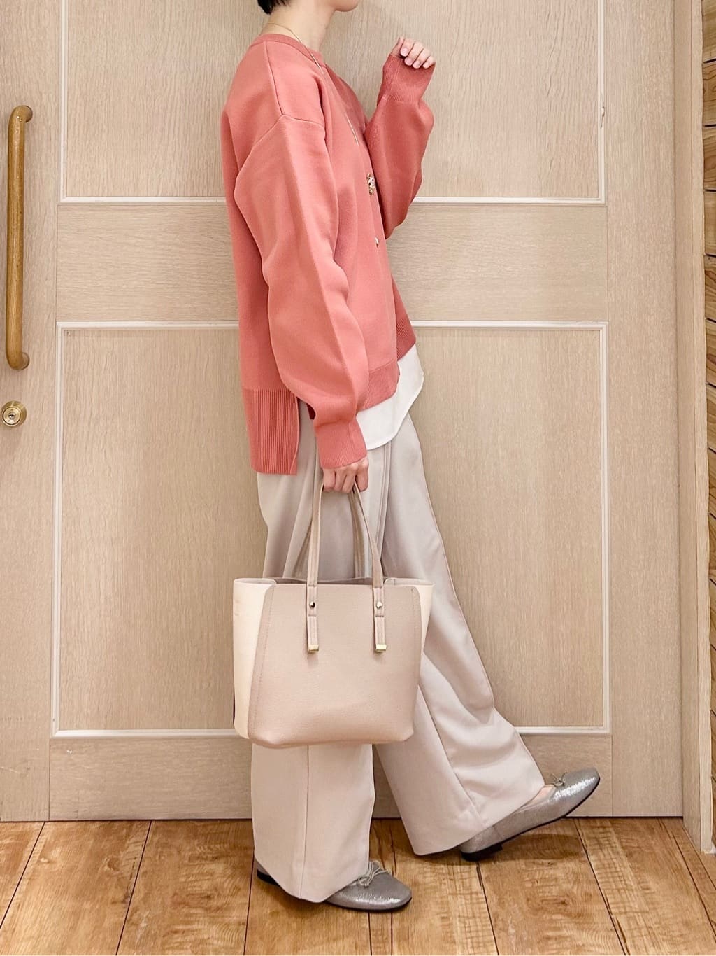 ちぐささんの「SHOO･LA･RUE｜【ふかふか】フェミニンにもカジュアルにも合わせやすい 大人のバレエシューズ」を使ったコーディネート