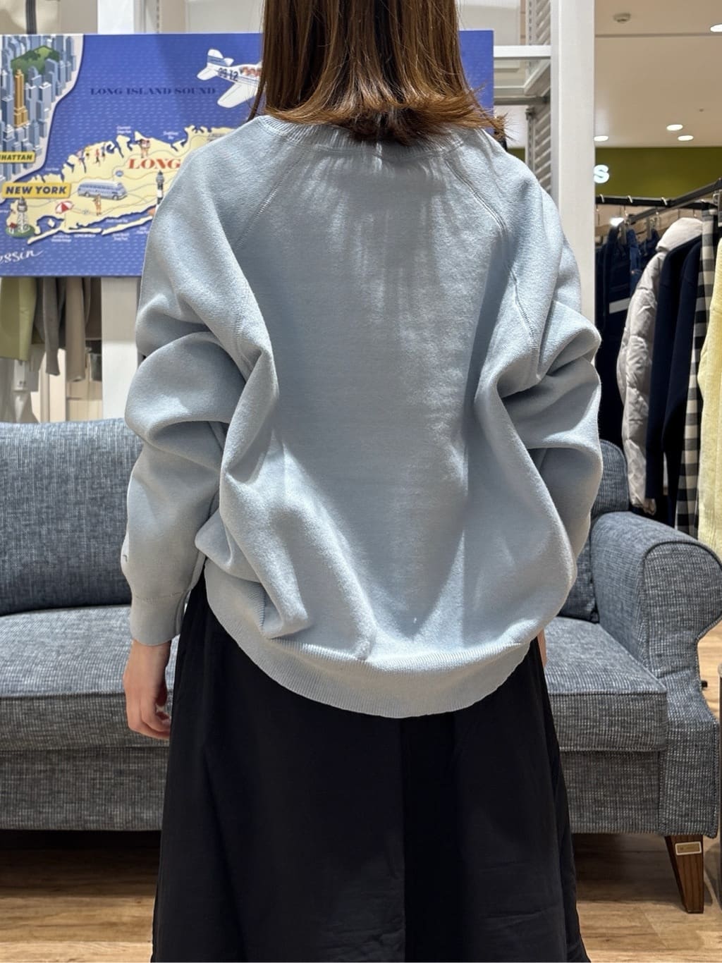risaさんの「Dessin｜【洗える】スウェットライクニット」を使ったコーディネート