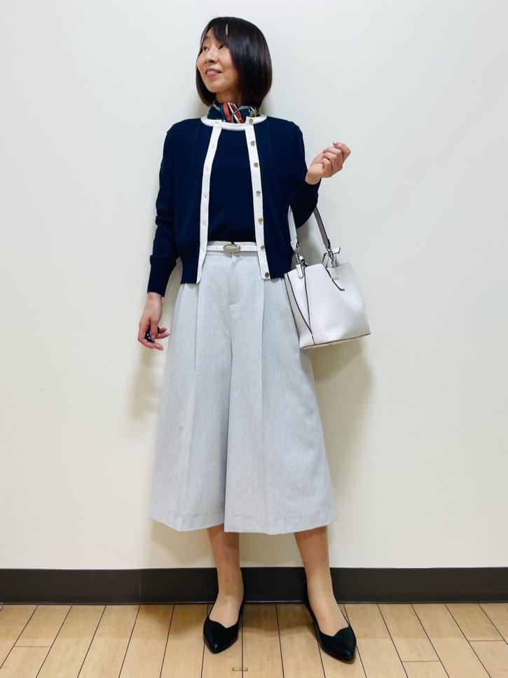 Riiさんの「Reflect｜リネンライクワイドミディパンツ」を使ったコーディネート