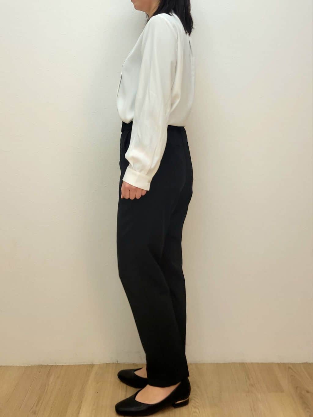 LISAさんの「OPAQUE.CLIP｜《通勤／セットアップ対応》 Vネックジャケット／ダブルクロス【洗濯機OK】」を使ったコーディネート