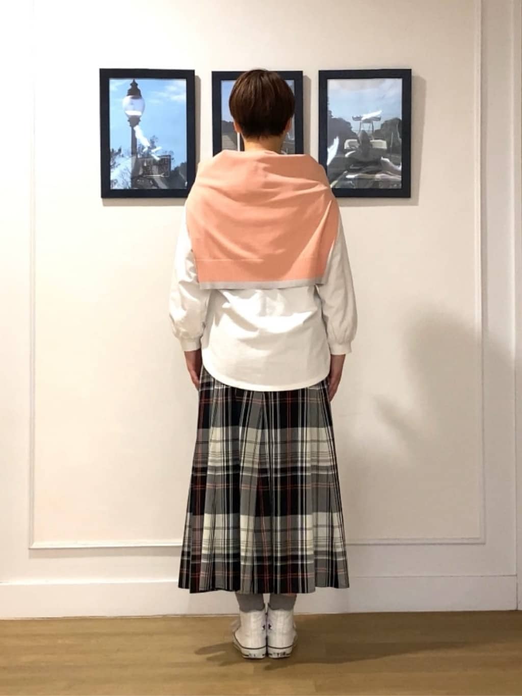 Hiroさんの「Dessin｜【洗える】バイカラーデザインニット」を使ったコーディネート