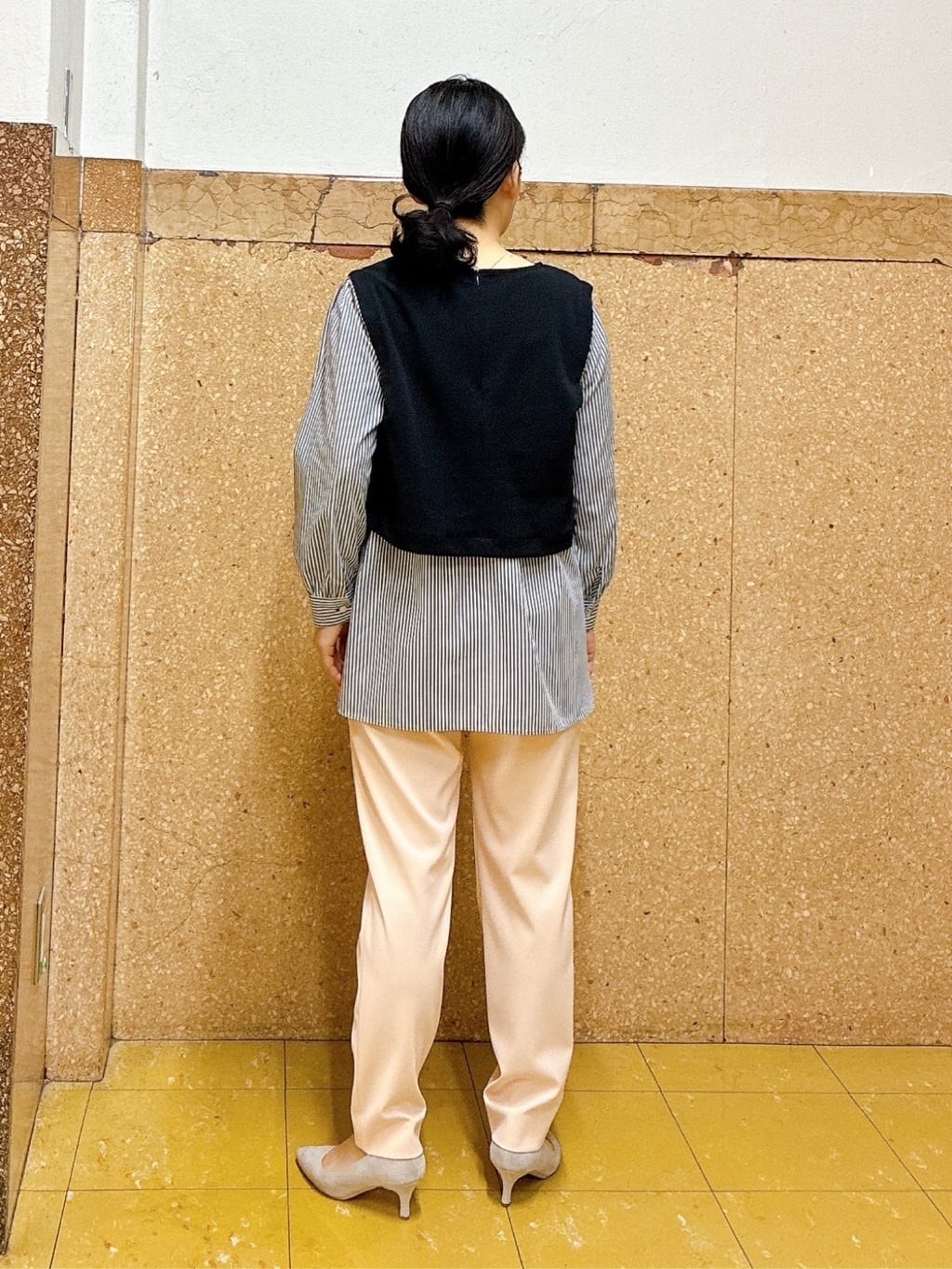 hattoriさんの「INDIVI｜【洗える／UVケア】レイヤード風デザイントップス」を使ったコーディネート