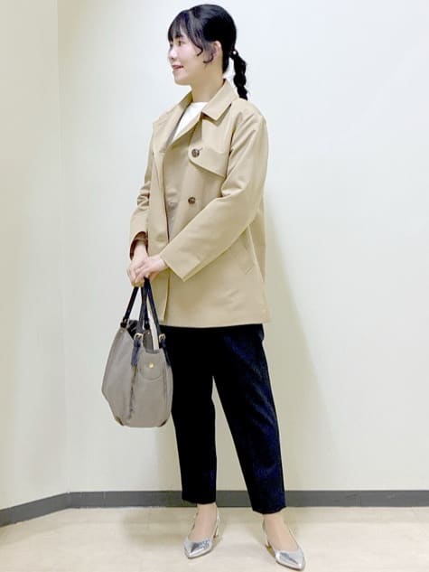  beni_gingerさんの「Reflect｜【オン・オフ着回しやすい◎】ダブルブレストジャケット」を使ったコーディネート