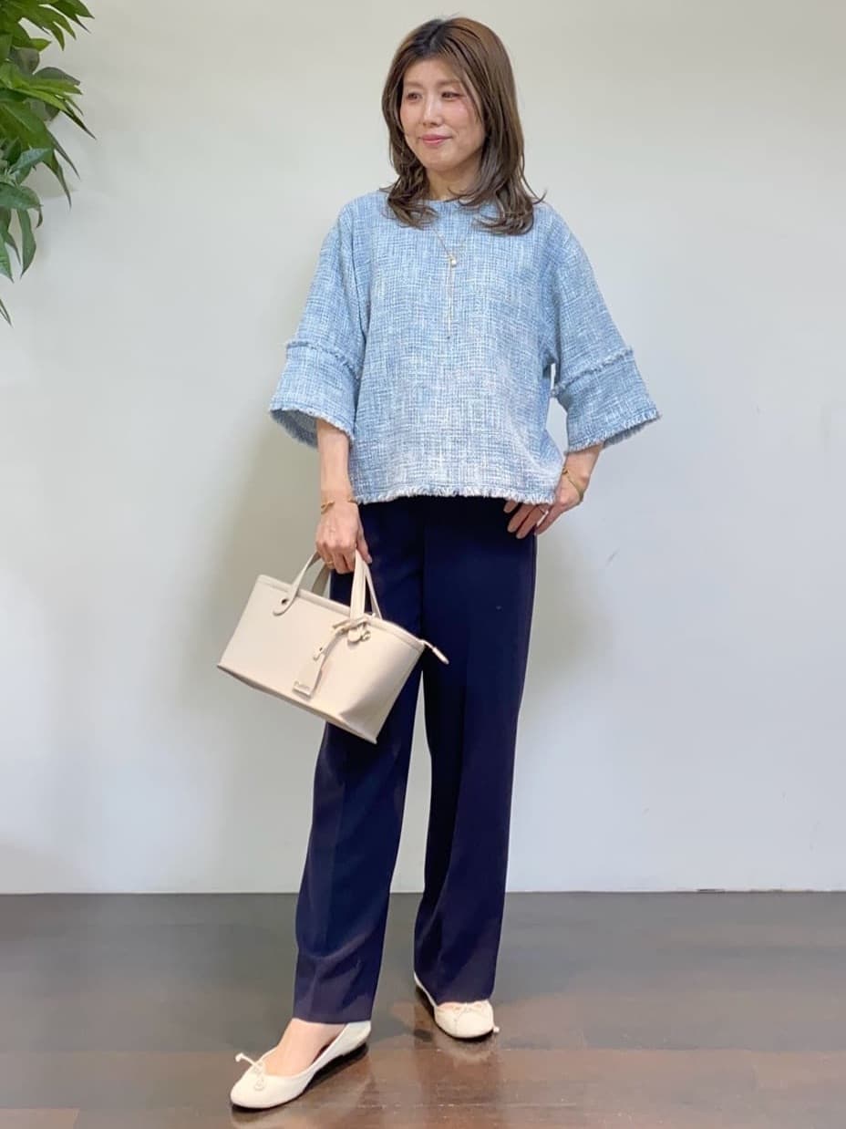 tomoさんの「UNTITLED｜【定番人気/はっ水/洗える】タスランショートトレンチコート」を使ったコーディネート
