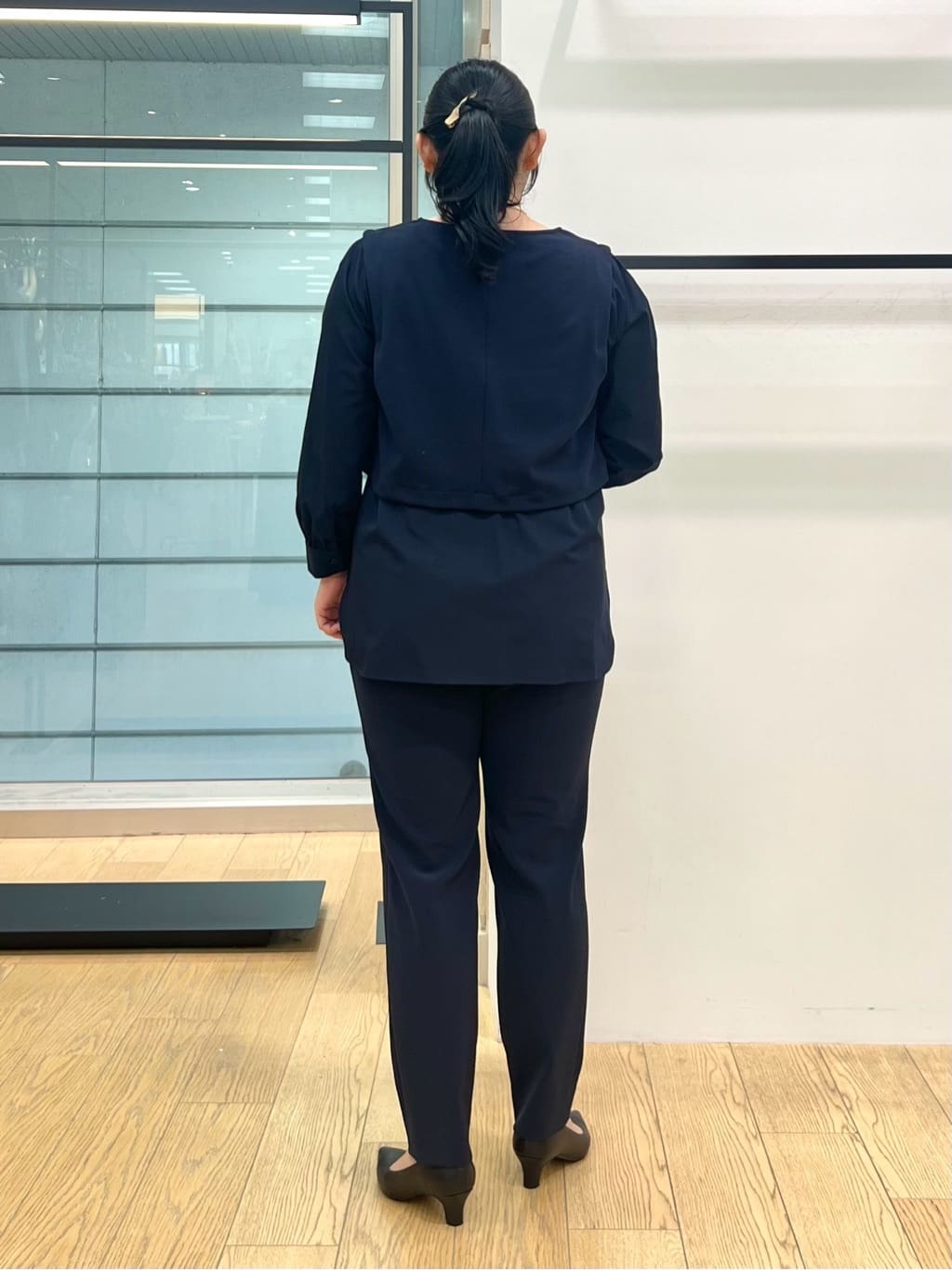 shimaさんの「INDIVI｜【軽量／SETUP可能】ストレッチツイードジャケット」を使ったコーディネート
