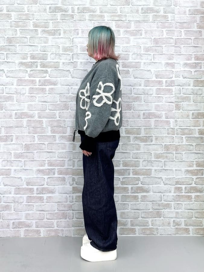 🦄ちゃんふくさんの「SHOO･LA･RUE｜【洗濯機可/S-LL】ほどよいゆとりの もちっとやわらかリブニット」を使ったコーディネート
