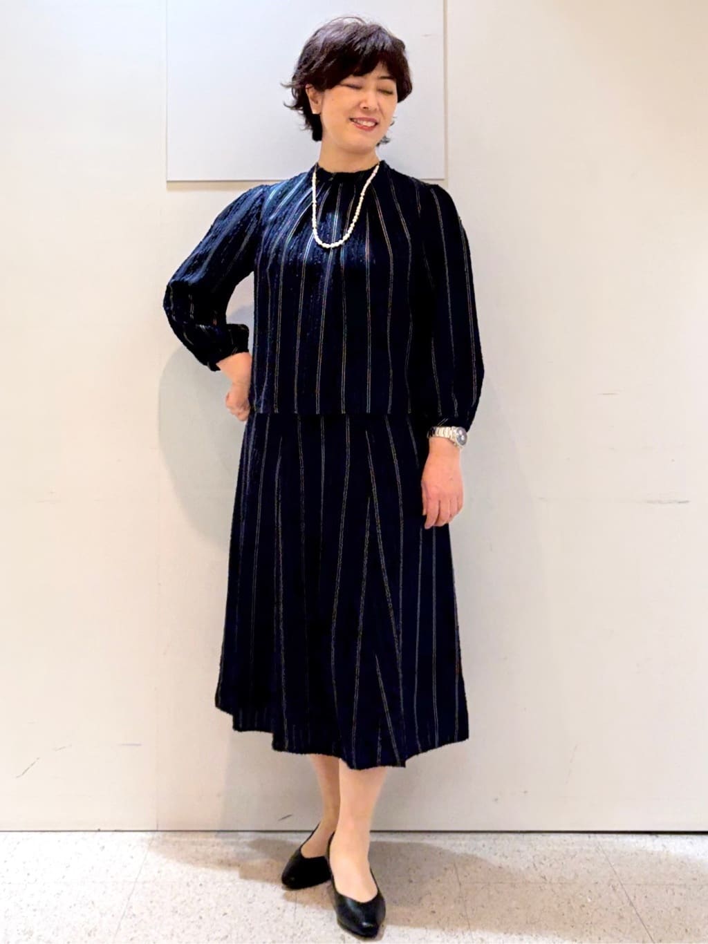ヤスコさんの「Reflect｜【SS-4Lサイズ／UVカット／接触冷感】匠ジャケット／ベーシックテーラード」を使ったコーディネート