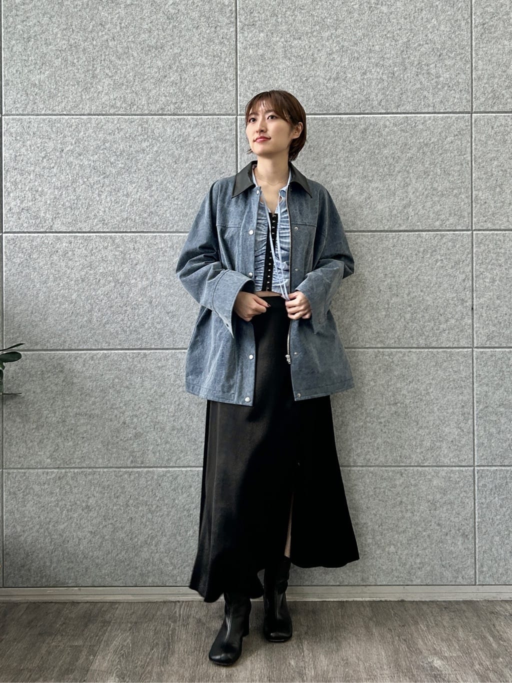 harunaさんの「CODE A｜pigment denim coverall」を使ったコーディネート