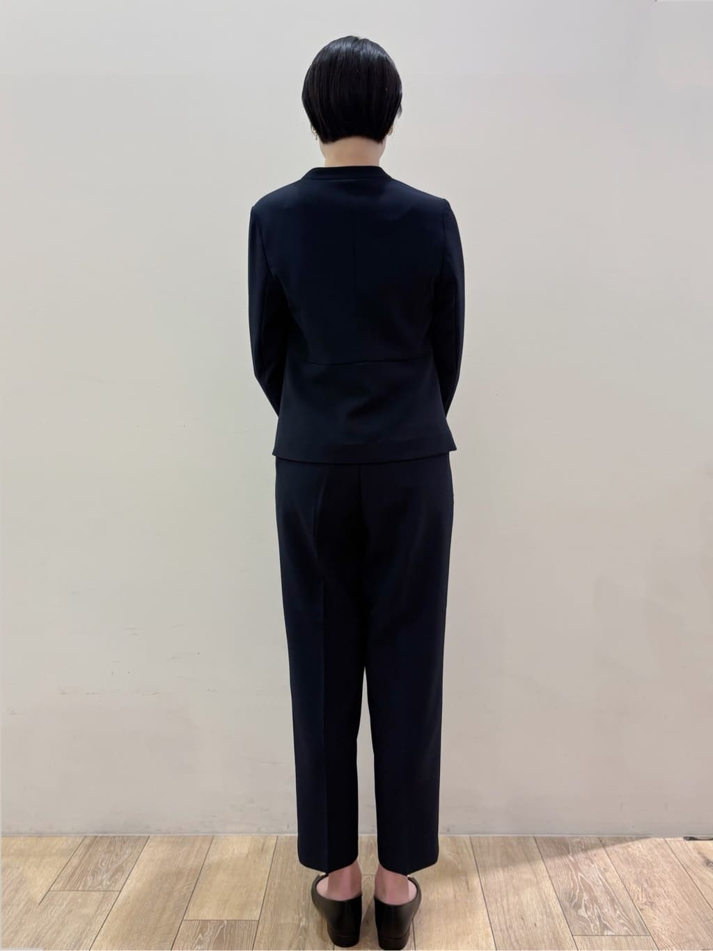 RINさんの「OPAQUE.CLIP｜ストレッチノーカラージャケット／セットアップ対応【洗濯機OK／防シワ／イージーアイロン】」を使ったコーディネート