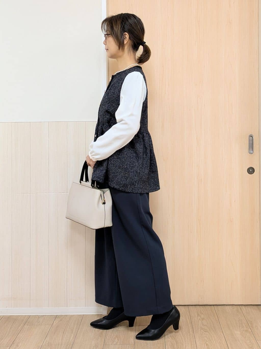 YuAさんの「SHOO･LA･RUE｜【セレモニー】ロンデルマグネットネックレス」を使ったコーディネート