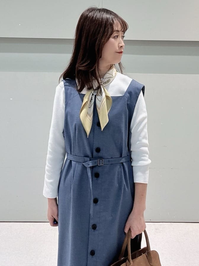 makiさんの「UNTITLED｜【洗える/七分袖】ボートネックコットンプルオーバー」を使ったコーディネート