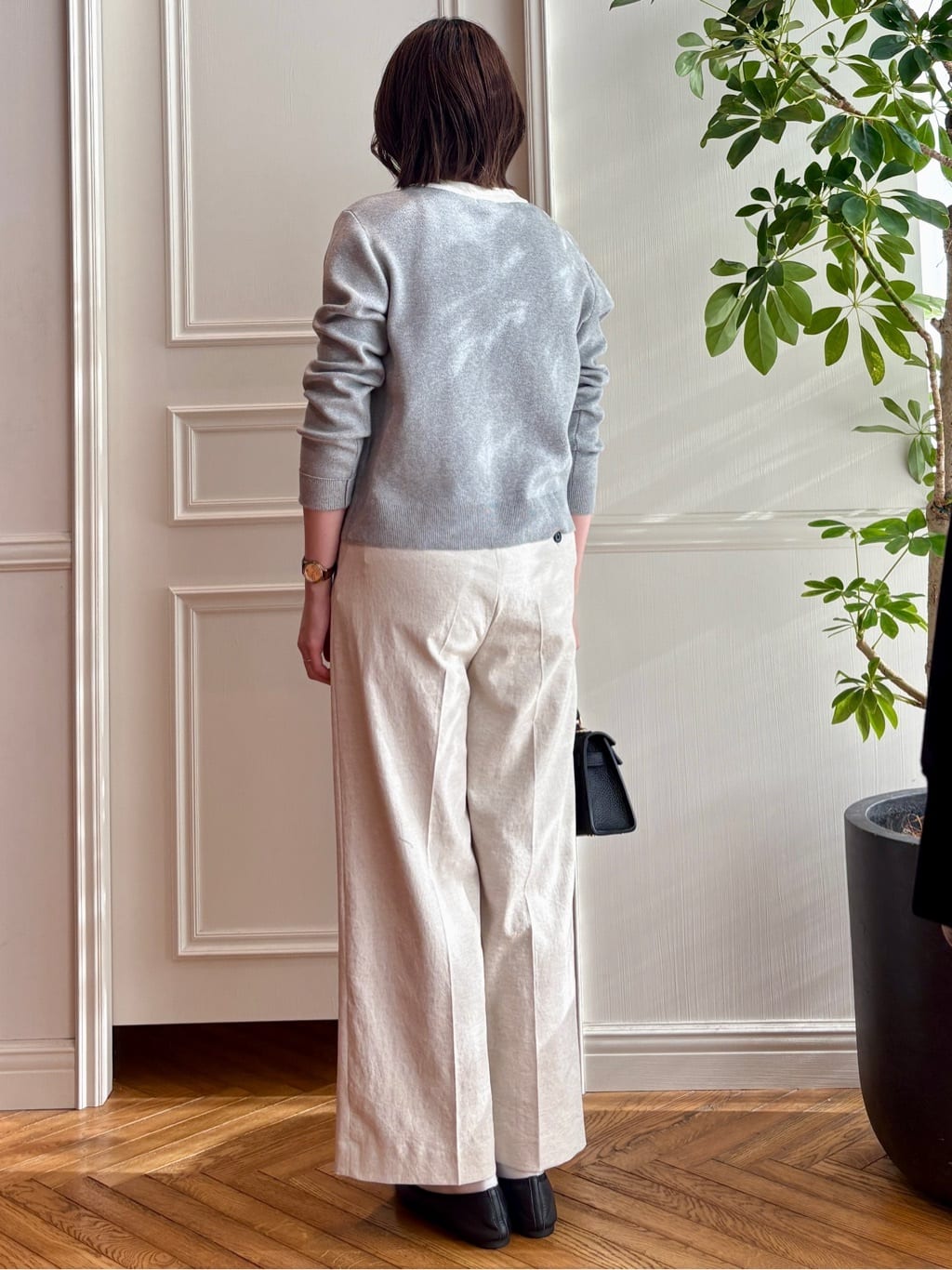 nakaoさんの「DRESSTERIOR｜◆ウォッシャブル コットンカシミヤ コンビカーデ」を使ったコーディネート