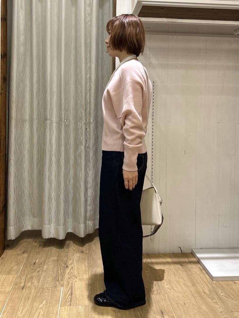 ga_riさんの「THE SHOP TK｜【着丈が選べる】スウェットライクラメジャカードニット」を使ったコーディネート