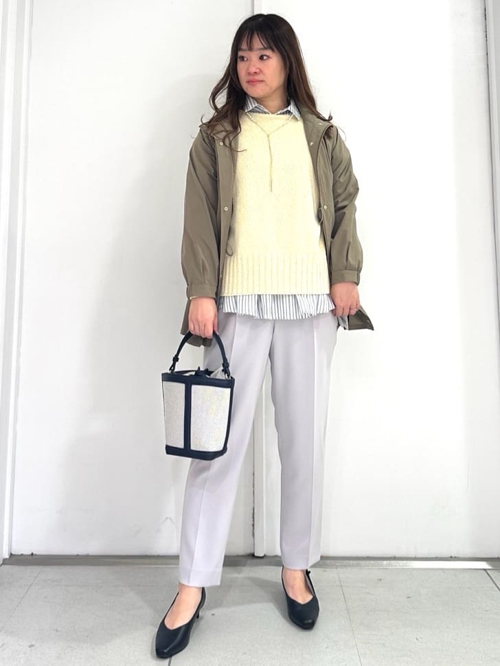 miさんの「Reflect｜【レイヤードにおすすめ◎】ペプラムデザインシャツ」を使ったコーディネート