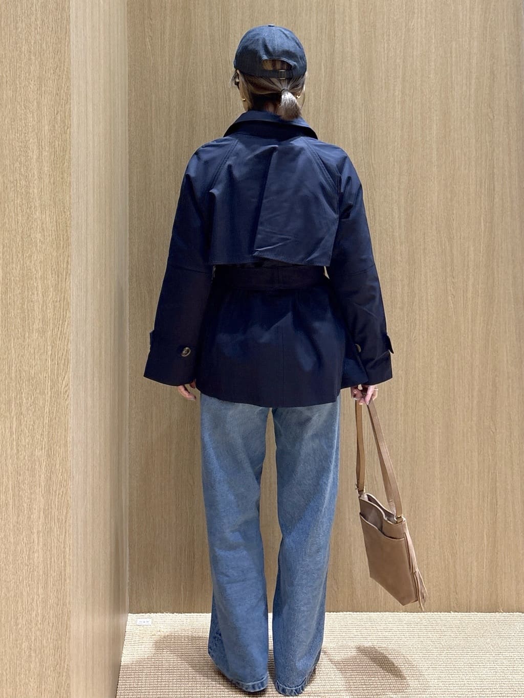 たけねぇさんの「OPAQUE.CLIP｜ワイドストレートデニムパンツ【洗濯機OK】《S～LL》」を使ったコーディネート