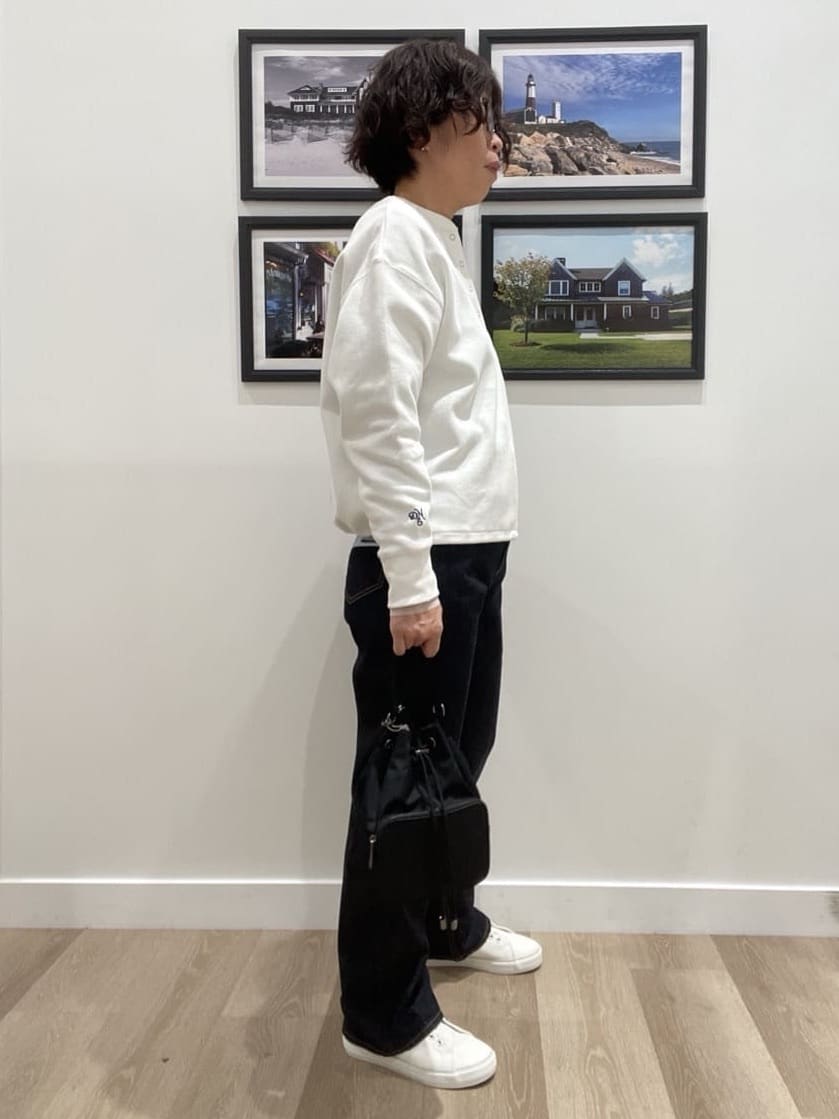 Naoさんの「Dessin｜【前後2WAY/洗える】ドロストリブカットソー」を使ったコーディネート