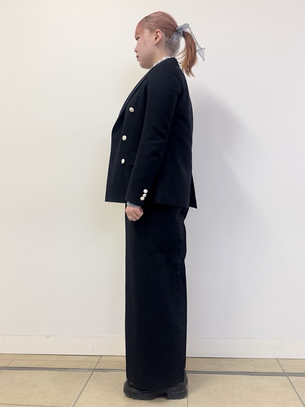 なかもとあきさんの「DRESSTERIOR｜【セットアップ可】リネンブレンドダブルブレストジャケット」を使ったコーディネート