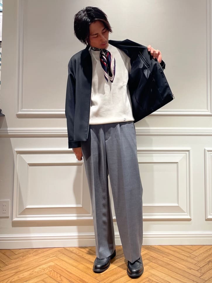 橋本さんの「DRESSTERIOR｜【ウォッシャブル】ウールハリントン ジャケット」を使ったコーディネート