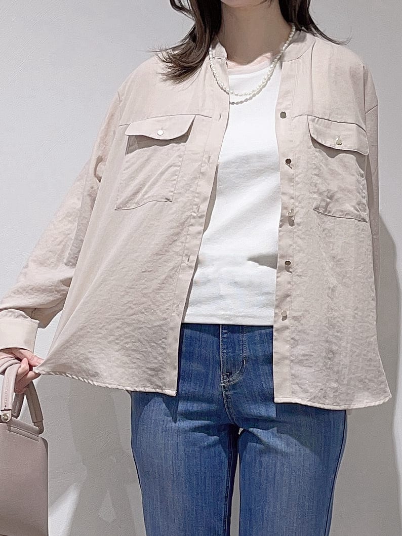 HITOMIさんの「grove｜【貴島明日香さん着用】お仕事も普段も。今どきワークシャツブラウス」を使ったコーディネート