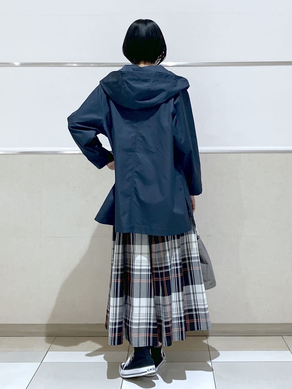eriko さんの「Dessin｜【洗える】フードトレンチコート」を使ったコーディネート