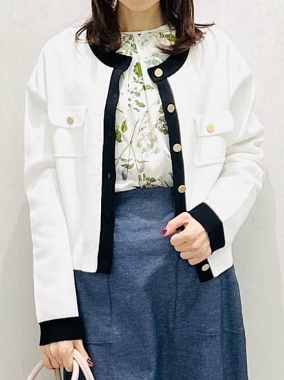 Miwaさんの「UNTITLED｜【洗える/ジャケット風】ミラノリブカーディガン」を使ったコーディネート