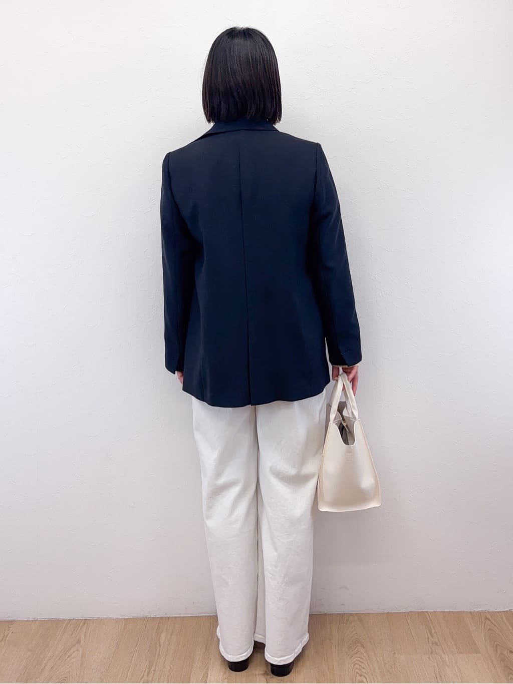 Takeさんの「OPAQUE.CLIP｜金ボタンダブルブレストテーラードジャケット／セットアップ対応【洗える】」を使ったコーディネート