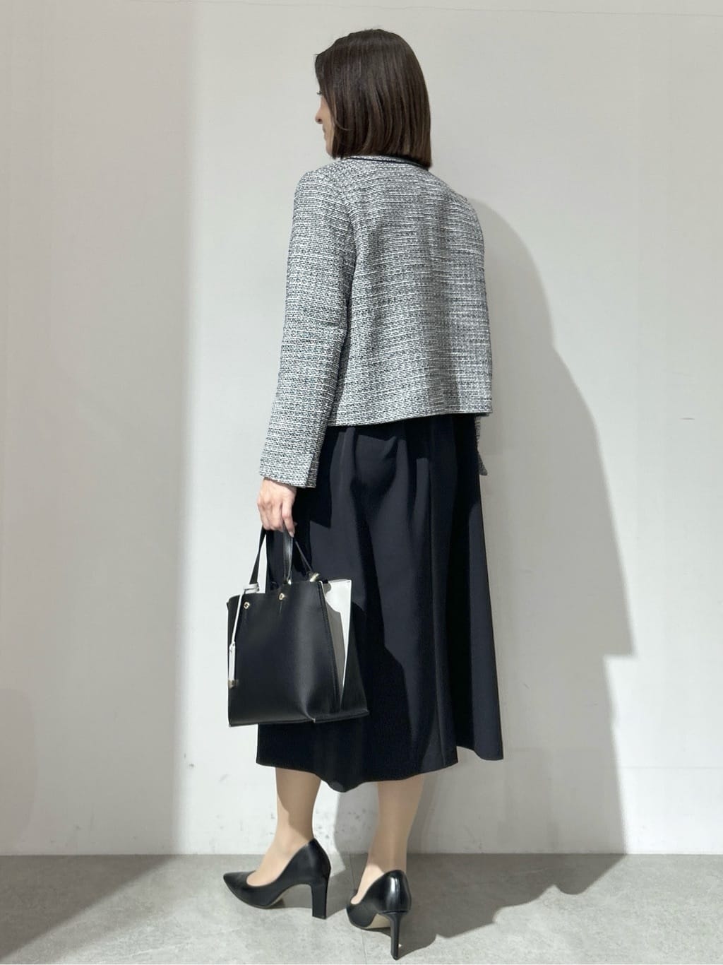NAKAさんの「OPAQUE.CLIP｜《通勤対応》 コットンツイードジャケット」を使ったコーディネート