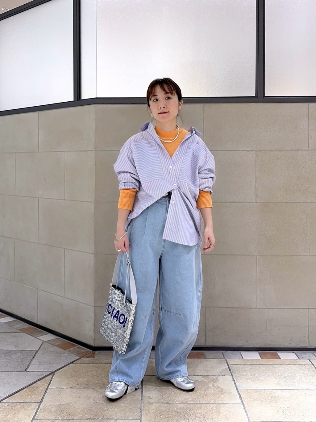 よねさんの「INDIVI｜Timeless｜ビッグポケットフォルムシャツ【接触冷感】」を使ったコーディネート