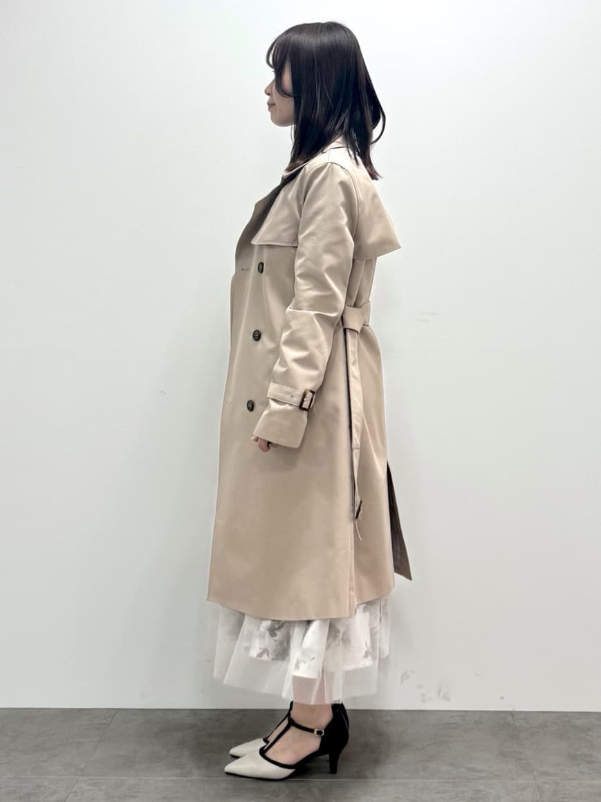 kozuさんの「index｜撥水トレンチコート【洗濯機OK／花粉対応】《XS～3L》」を使ったコーディネート