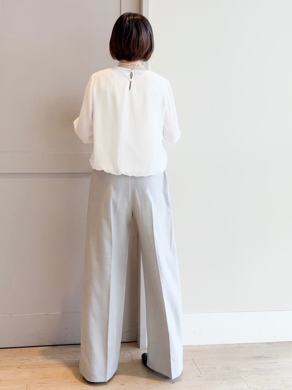 yamakoさんの「grove｜【マシンウォッシュ/防シワ/S-3L】着回しできるカセット服ワイドパンツ」を使ったコーディネート
