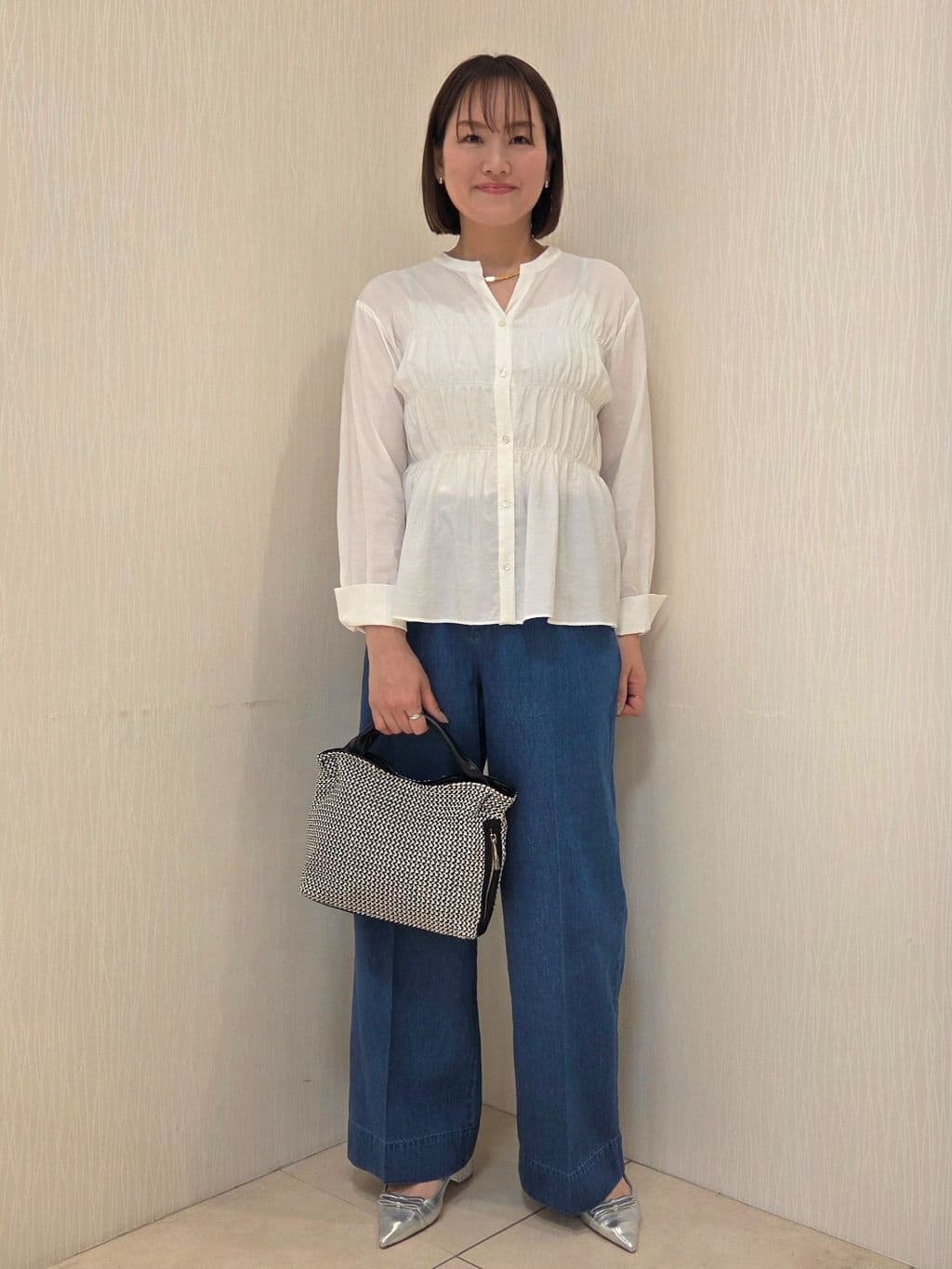 naokoさんの「UNTITLED｜◆【セットアップ可/はっ水】シャイニータイプライターブルゾン」を使ったコーディネート
