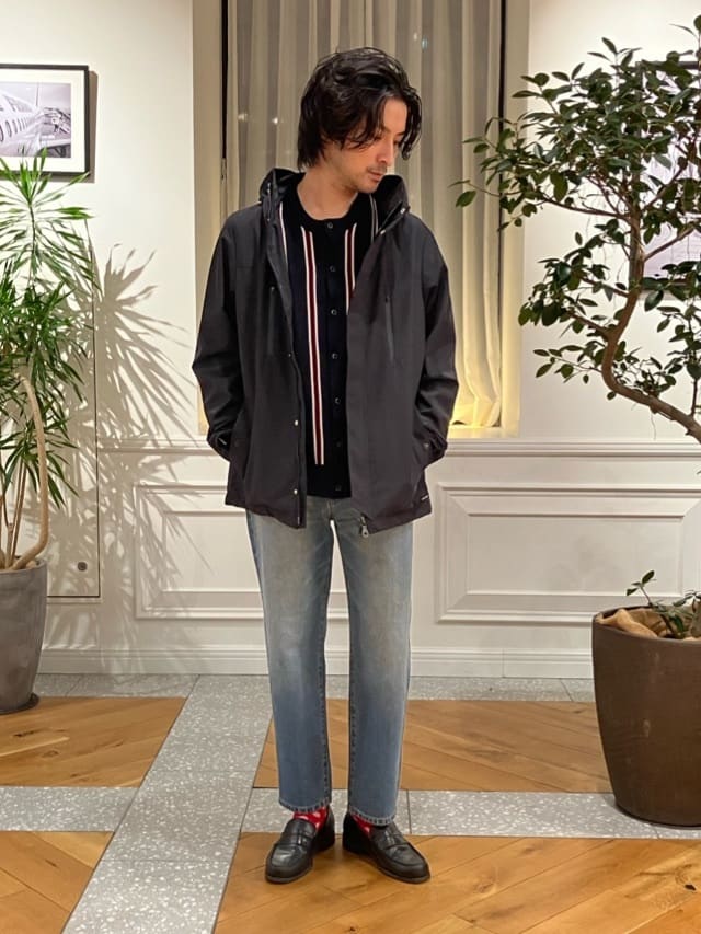 junyaさんの「DRESSTERIOR｜【防水/透湿素材/ウォッシャブル】ウォータープルーフ マウンテンパーカー」を使ったコーディネート