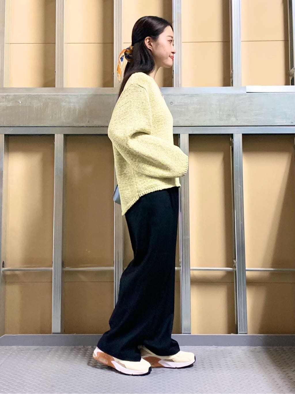 sahoさんの「THE SHOP TK｜MIXカラーで軽やかに テープヤーンニット」を使ったコーディネート