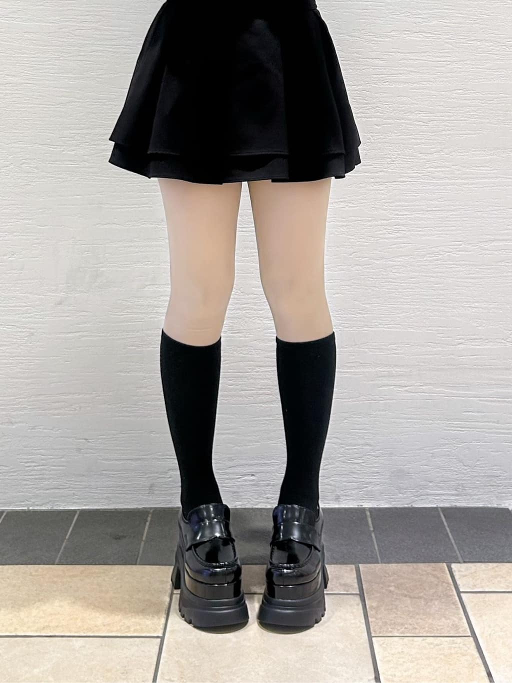 ゆうりさんの「ESPERANZA｜プラットフォームローファー」を使ったコーディネート