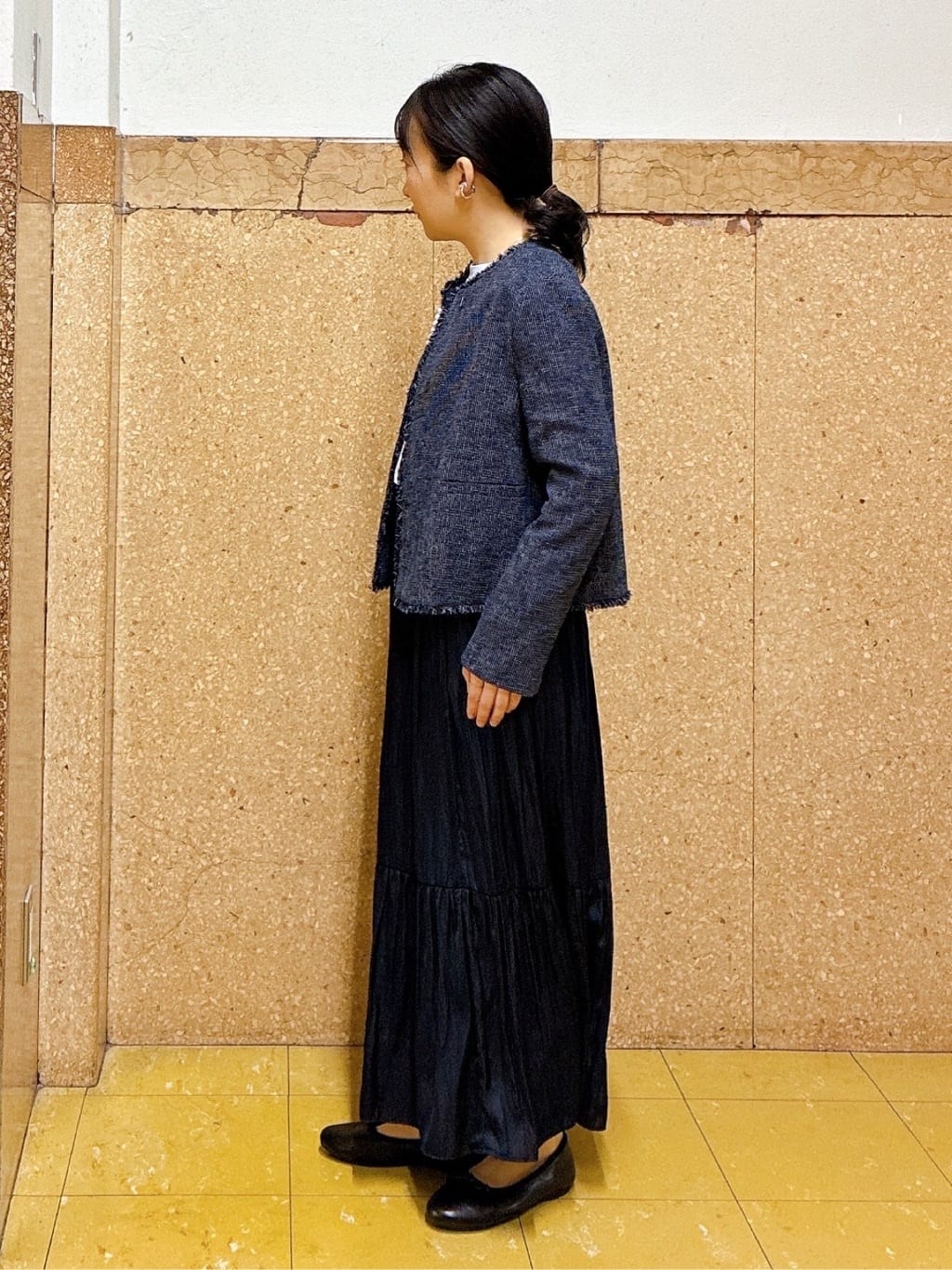 hattoriさんの「INDIVI｜【洗える／華やか】袖プリーツニット」を使ったコーディネート
