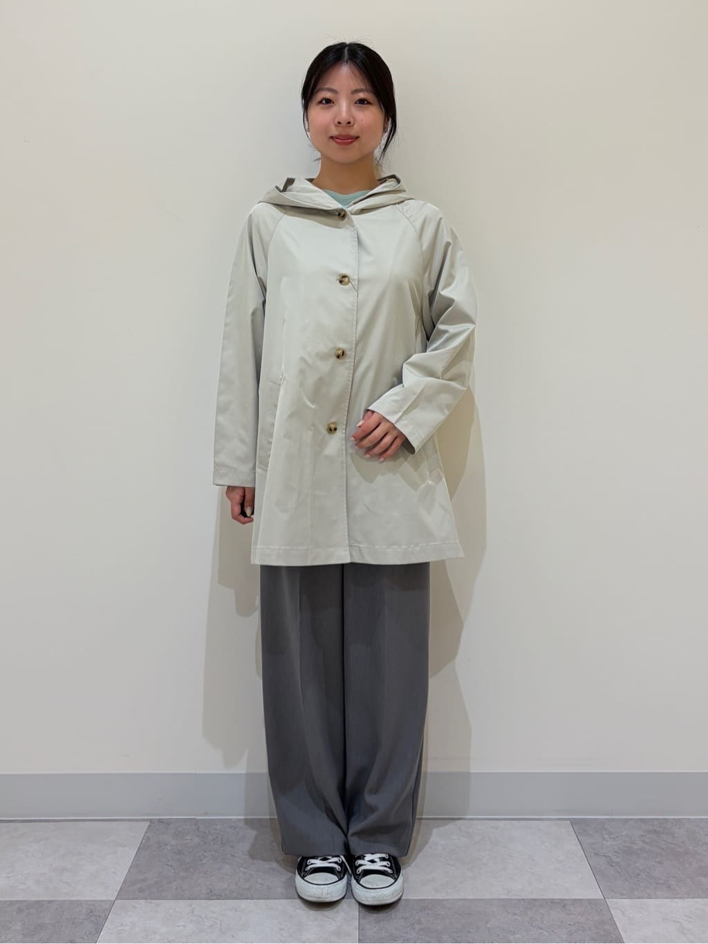 reinaさんの「Dessin｜【洗える】後ろボタンニットプルオーバー七分袖」を使ったコーディネート