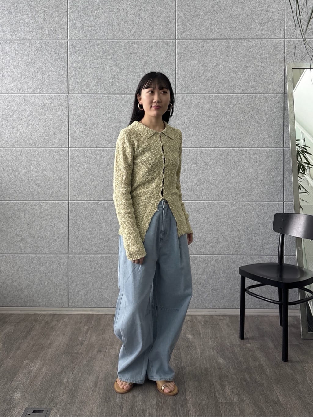 rinaさんの「INDIVI｜ブークレポロニット」を使ったコーディネート