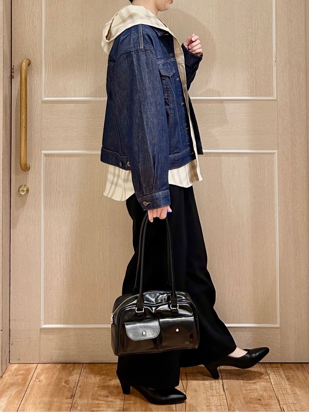ちぐささんの「SHOO･LA･RUE｜【SHOO・LA・RUE DENIM】羽織るだけでこなれる　オーバーサイズデニムジャケット」を使ったコーディネート
