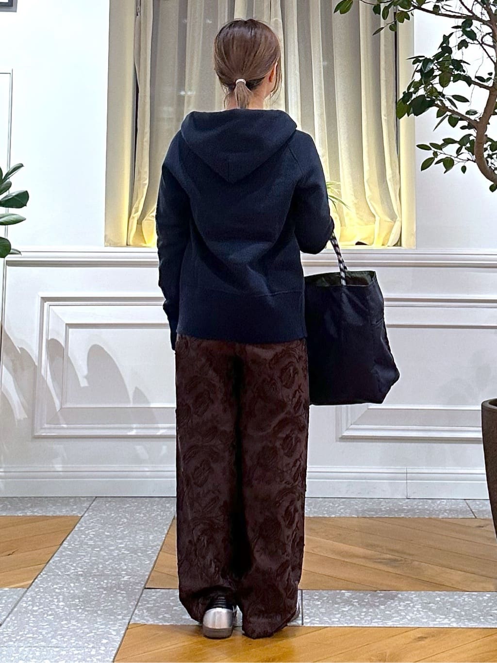 なべこさんの「DRESSTERIOR｜デキシー吊裏毛ジップアップパーカ」を使ったコーディネート