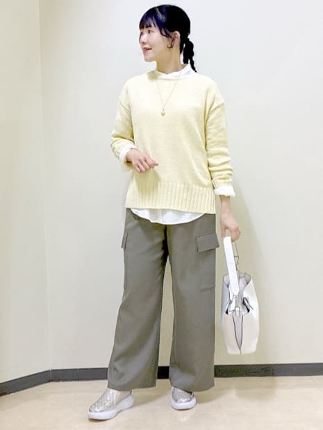  beni_gingerさんの「Reflect｜【レイヤードにおすすめ◎】ロング丈リラクシーニット」を使ったコーディネート