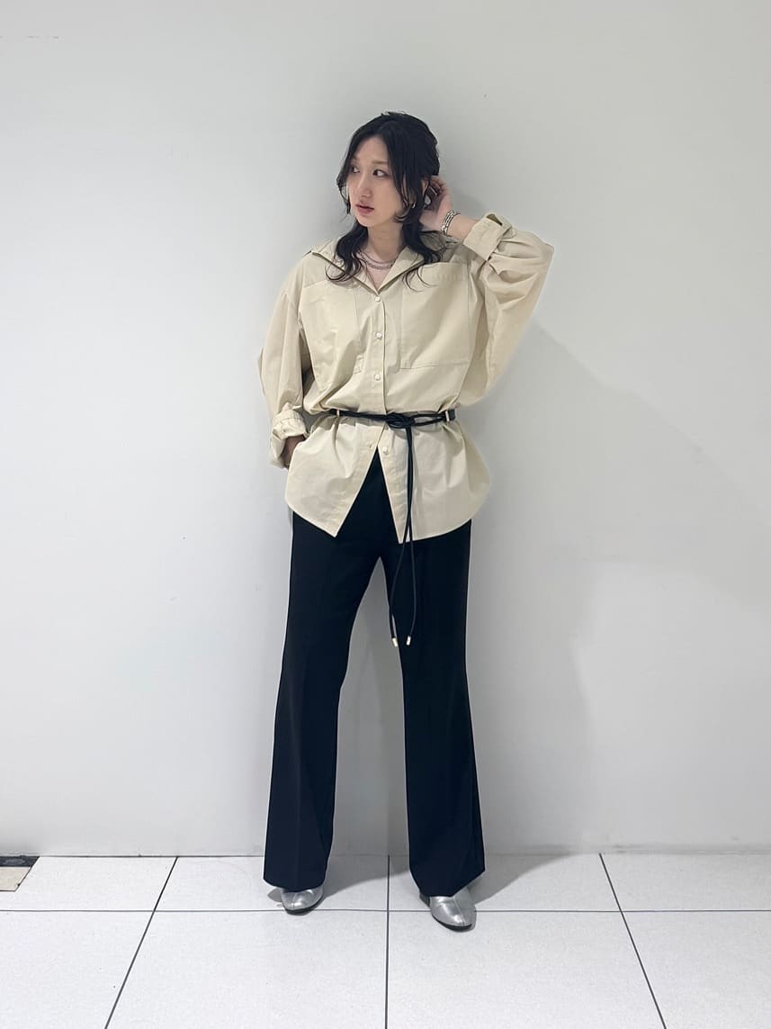 そんさんの「INDIVI｜Timeless｜ビッグポケットフォルムシャツ【接触冷感】」を使ったコーディネート