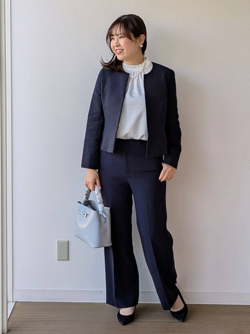 なみきさんの「UNTITLED｜【きれいめ】ツイード ペプラムジャケット」を使ったコーディネート