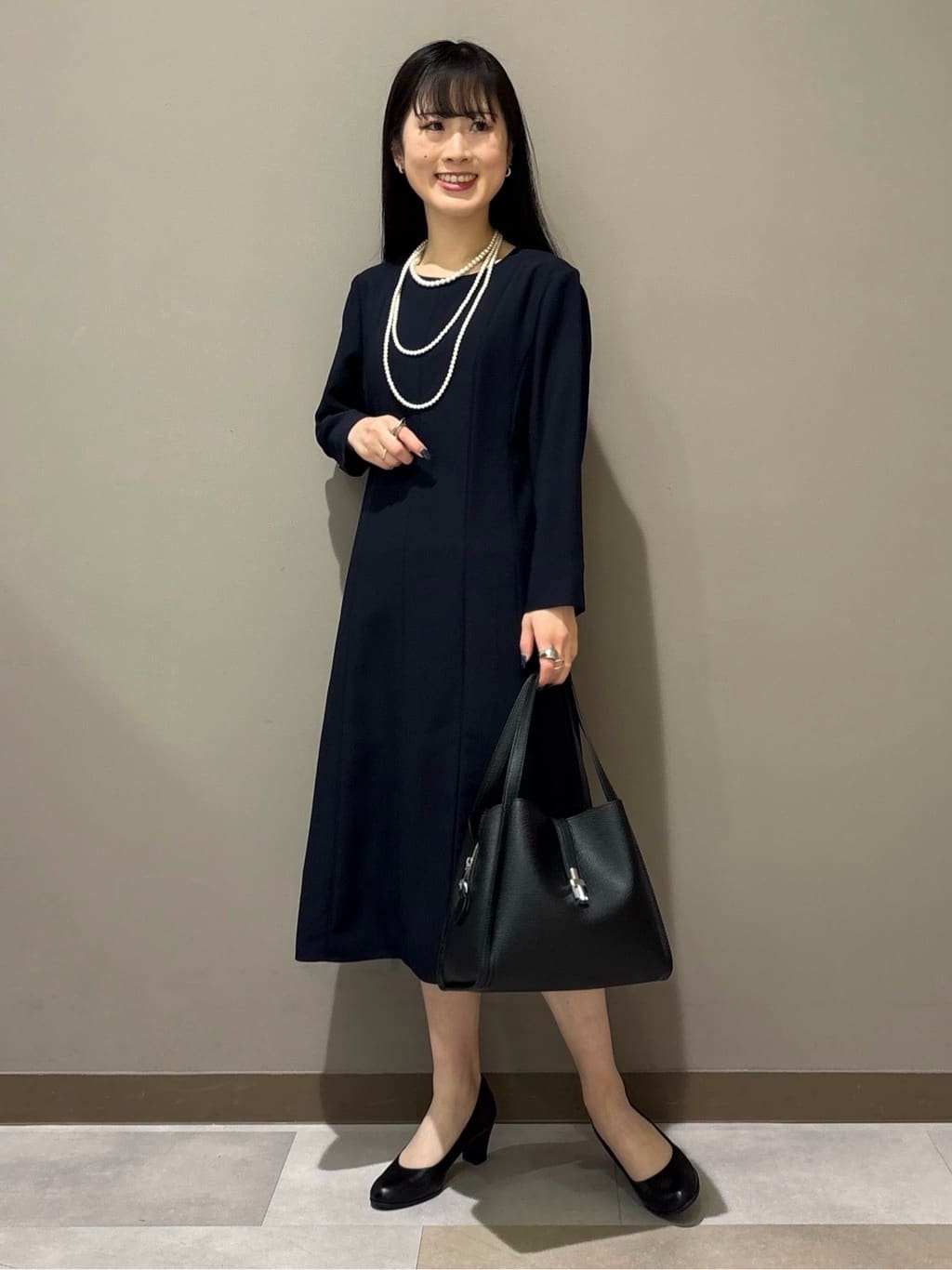 KEIKOさんの「INDIVI｜【洗える／UVケア】ジョーゼットフレアワンピース」を使ったコーディネート