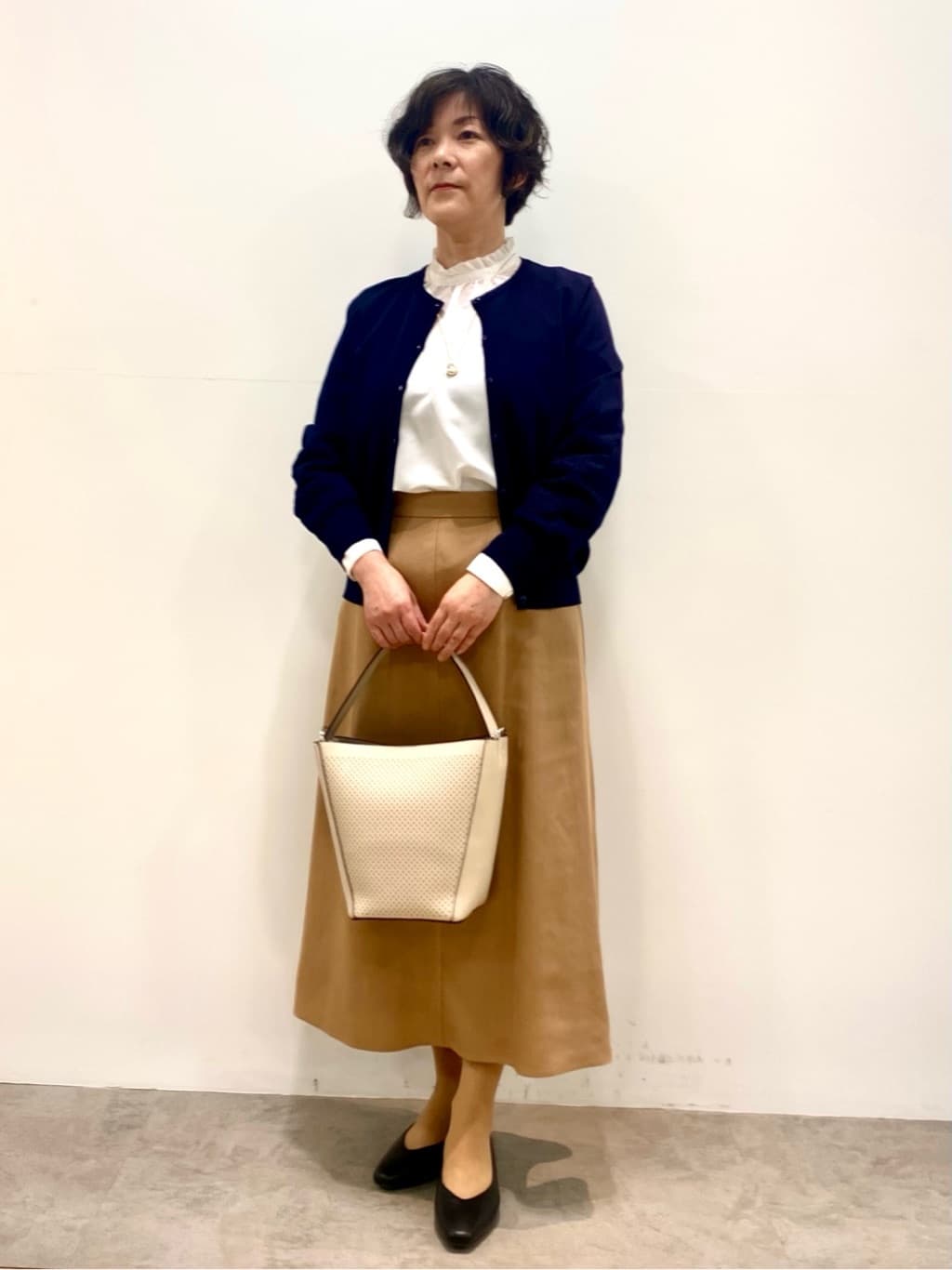 oharaさんの「Reflect｜レースデザインスリーブカーディガン」を使ったコーディネート