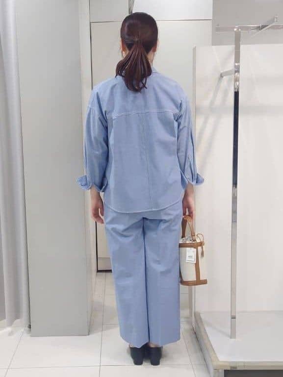 AZUSAさんの「Reflect｜【羽織にも◎】ダンガリーシャツ」を使ったコーディネート