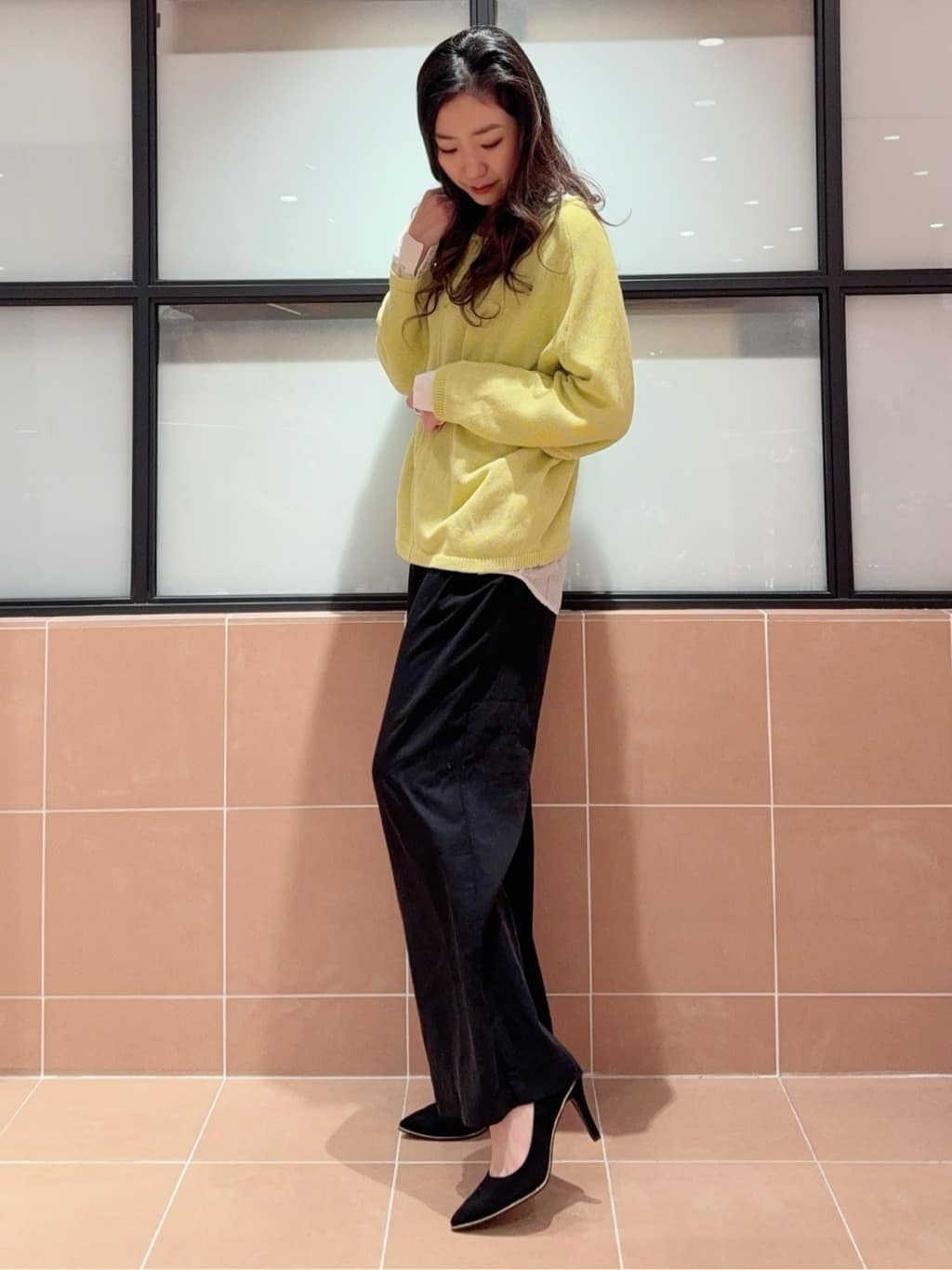 kaoriさんの「ESPERANZA｜◆【晴雨兼用/12時間パンプス】約8.5cm　歩きやすくて疲れにくい」を使ったコーディネート